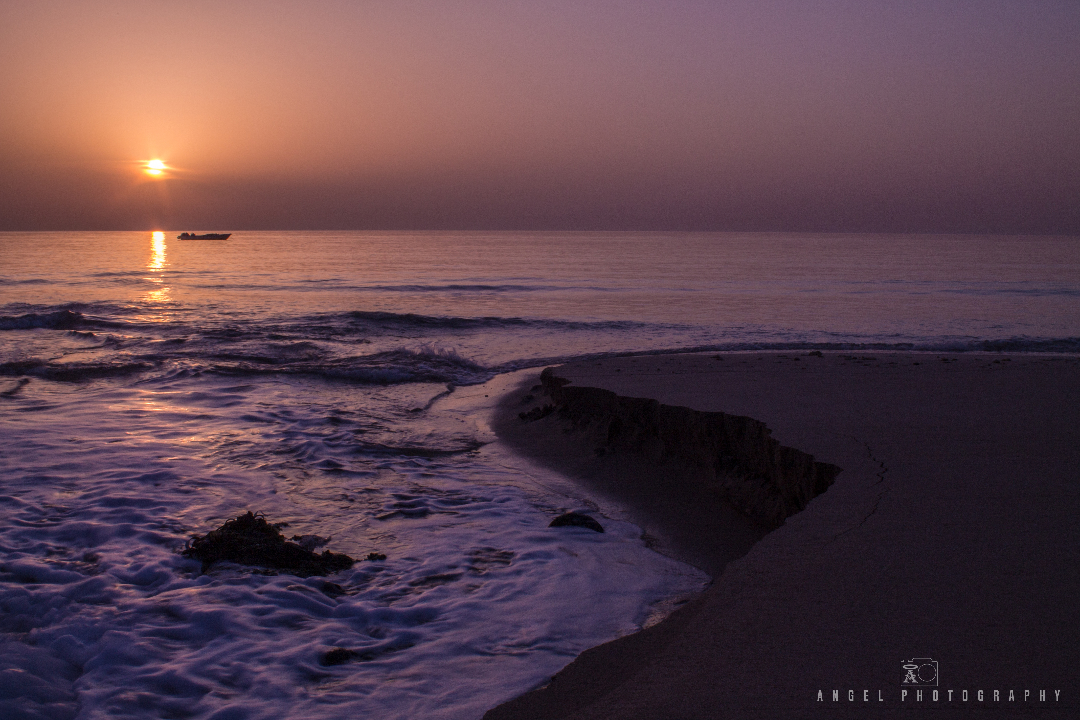 Dibba, Oman, Landscape, Sunrise, Red Hour, Seashore