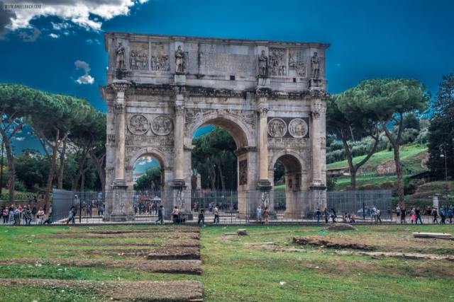 Rome, Cityscape, Leading lines, Street photography, Architecture Photography, Arch of Constantine