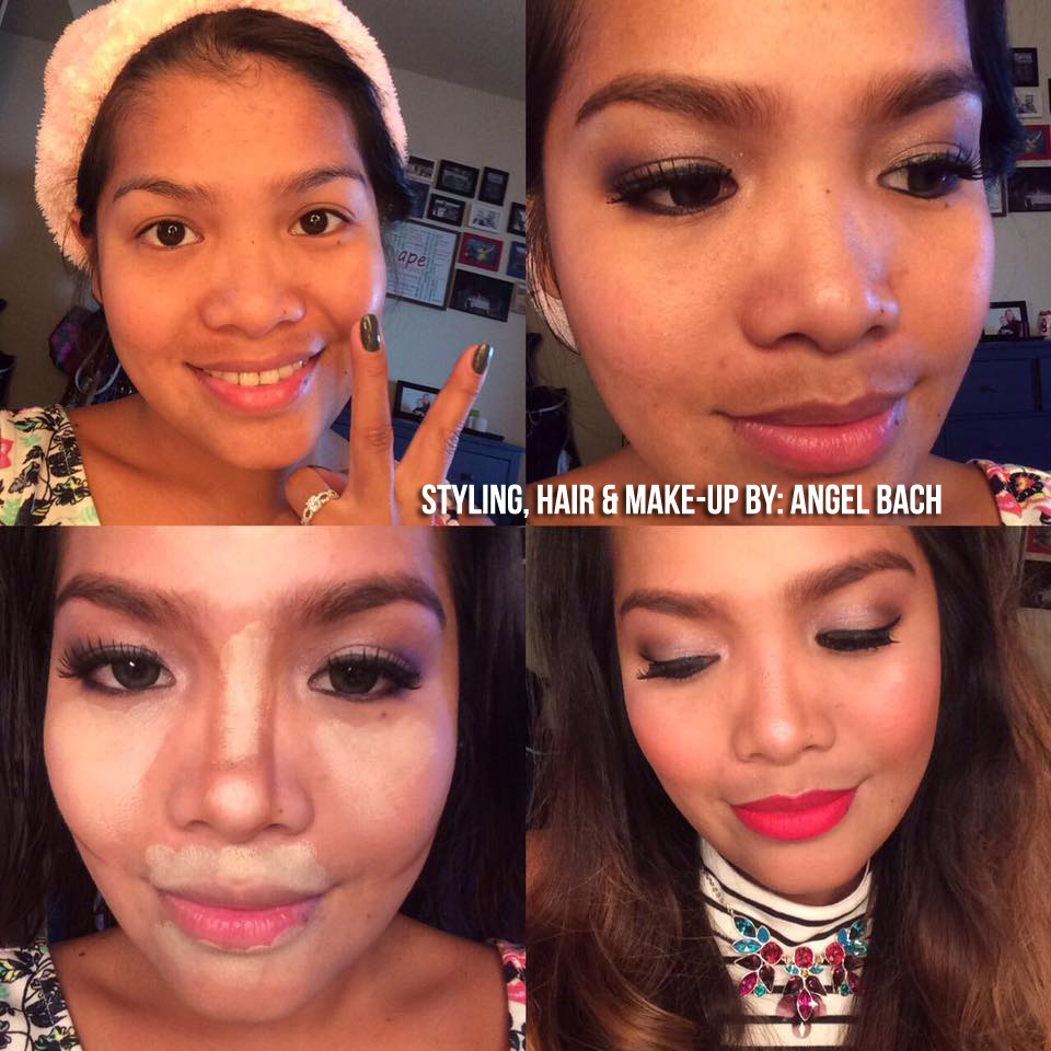 Smokey Eye, date night look, contouring, crystal necklace