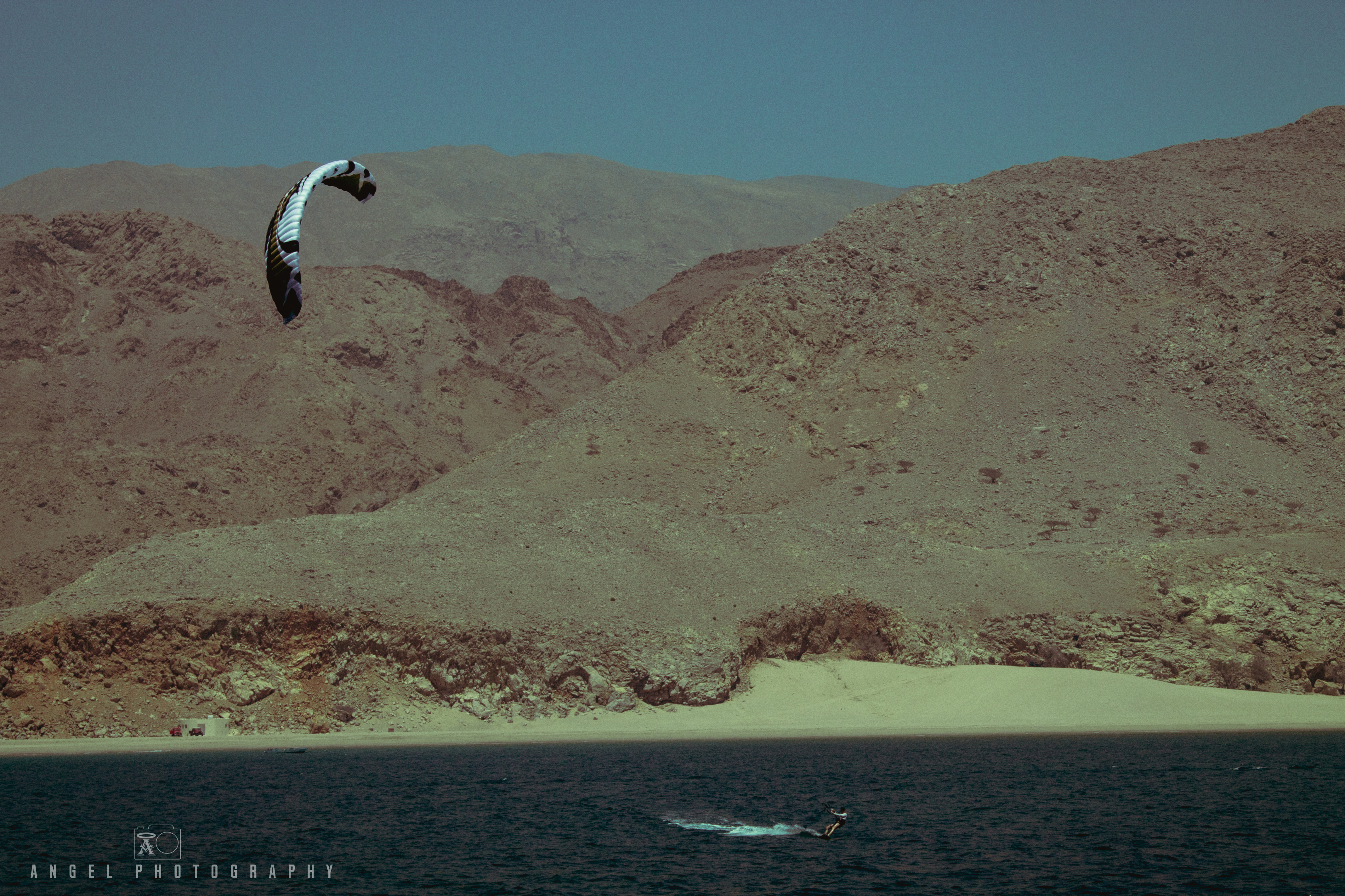 Dibba, Oman, Landscape, Kite Surf, Rock Mountains