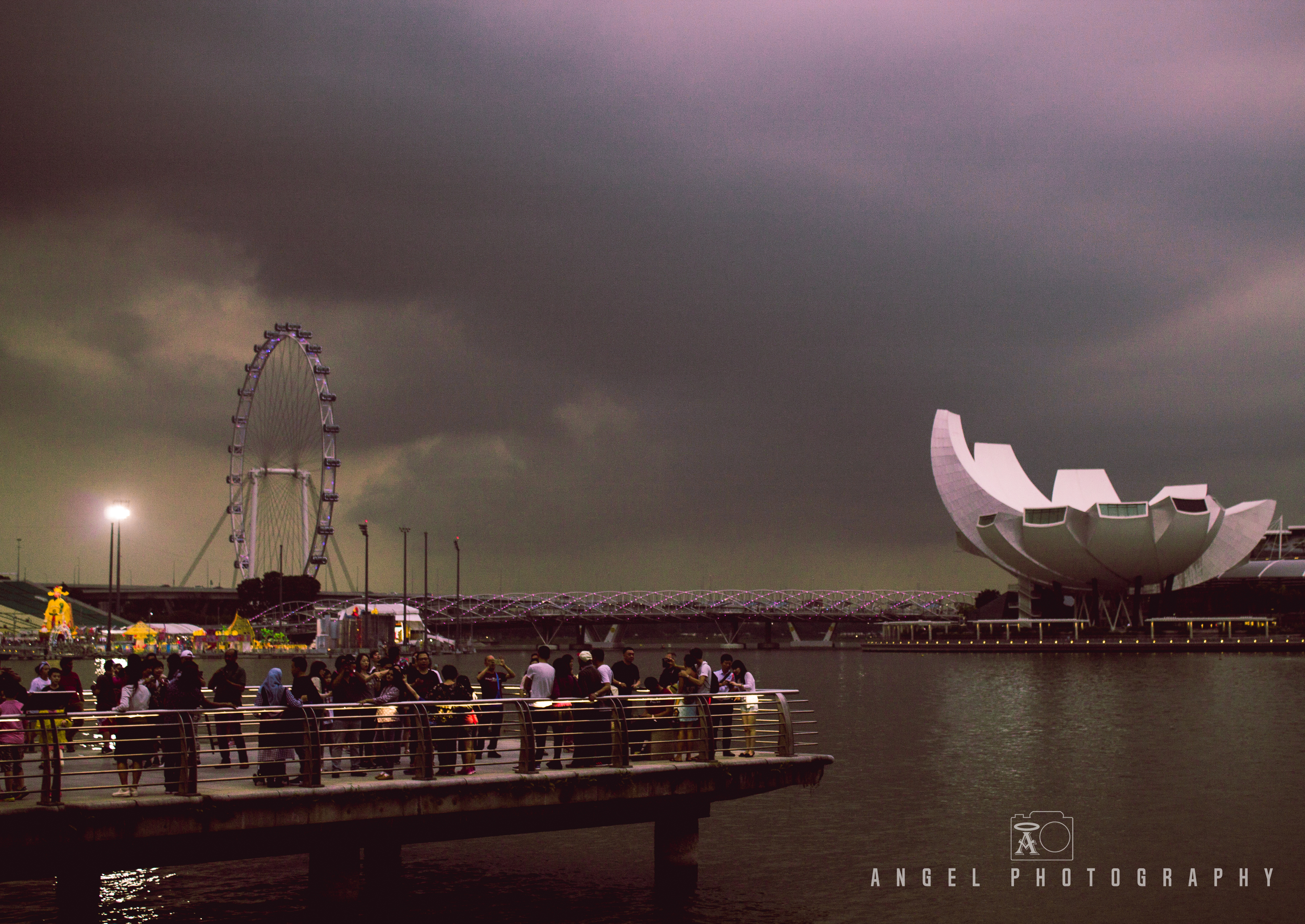 Singapore Flyer, Tourists in Singapore, Sunset Tour in Singapore, Singapore Cityscape