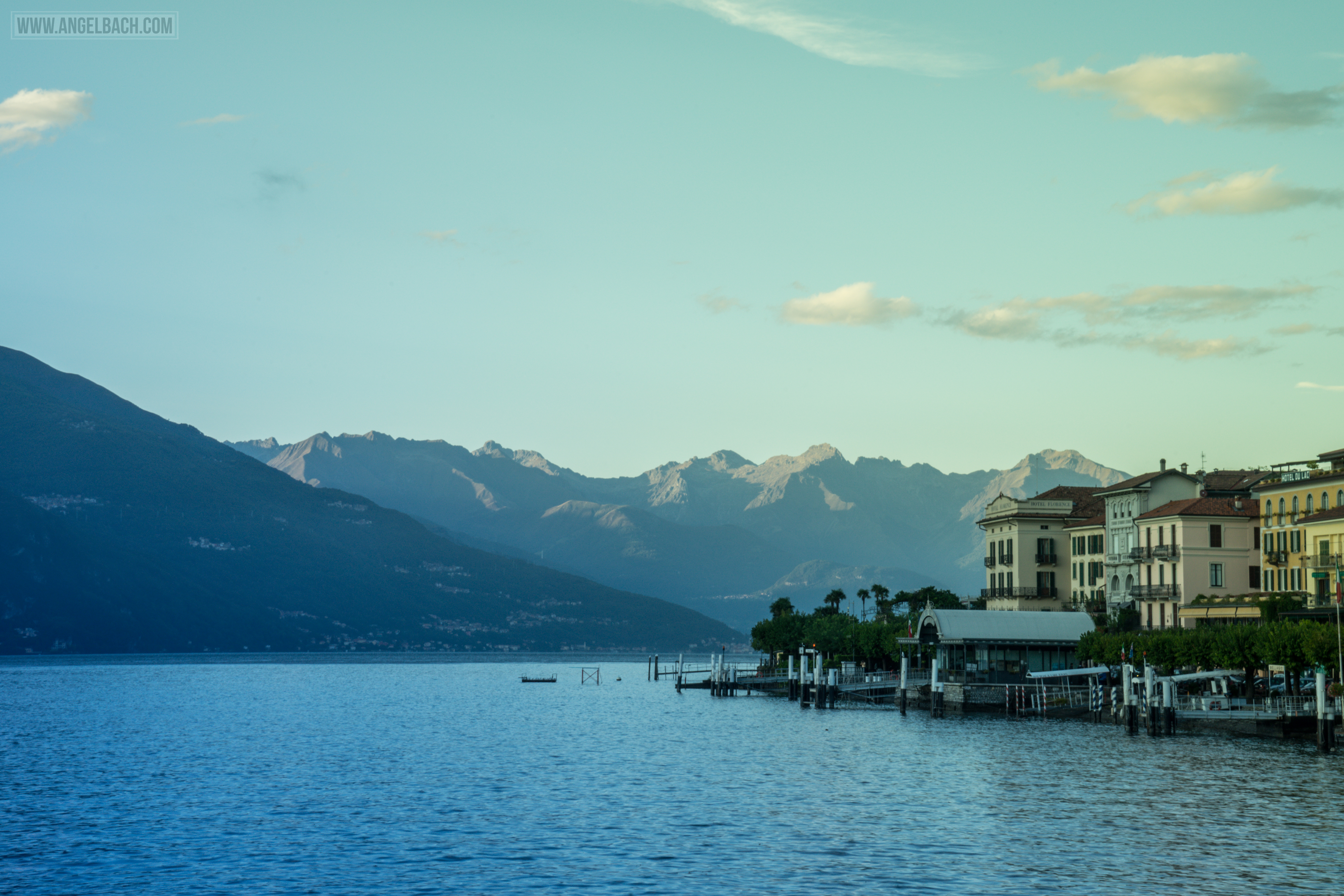 Landscape, Lake Como, Nature, houses over the mountain, Sailing, Italy, Bellagio,