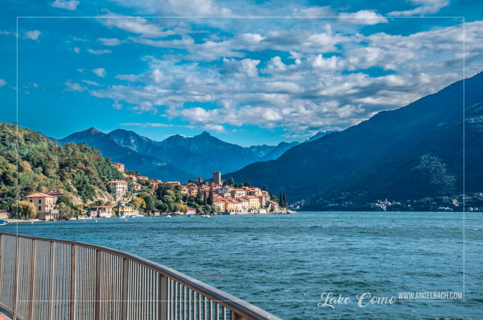 Landscape, Lake Como, Nature, houses over the mountain, Sailing, Italy, Bellagio