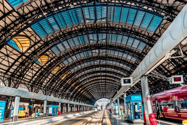 Milan, Milan Train Central Station, Leading lines, Photography, Roof, Italy, Cityscape