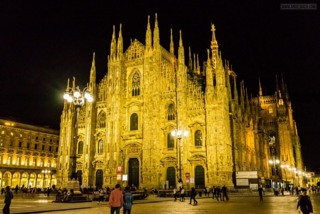 Milan, Duomo Cathedral, Church, Architecure, Photography, Night Time, Duomo night photo