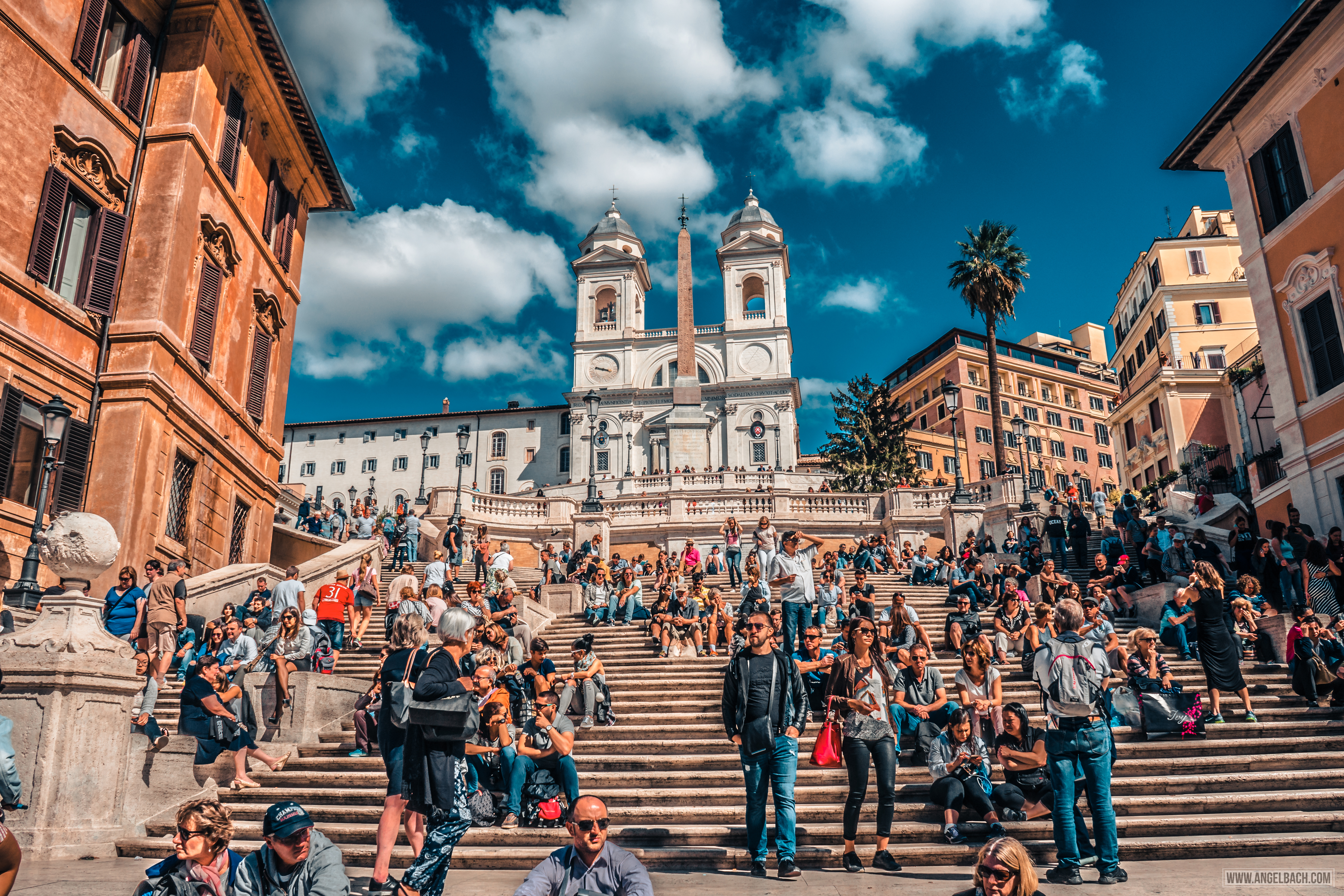 Rome, Cityscape, Leading lines, Street photography, Architecture Photography, Ancient Rome, Piazza di Spagna, Rome's Spanish Steps