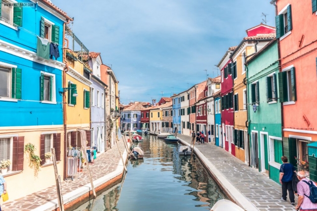 Venice Architecture, Grand Canal, Sailing, boats, gandola ride, Adriatic Sea, Venice Lagoon, Renaissance, Gothic, Vintage Venice, Venezia, Italy, Murano Colorful Houses